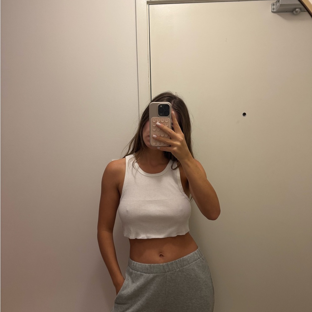 TNA Classic White Crop Top